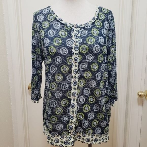 button down shirt blouse - Picture 1 of 5